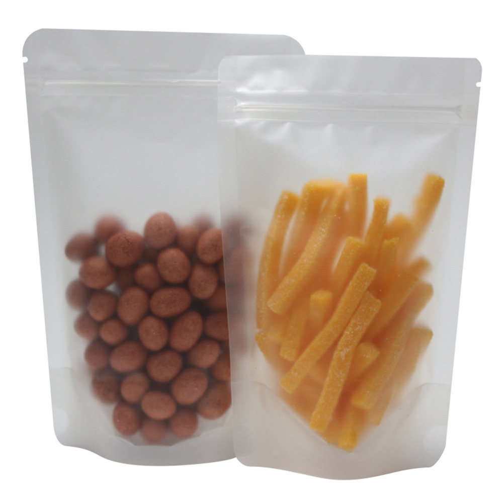 Dried Fruit - 100 sacchetti richiudibili trasparenti, autoadesivi, in